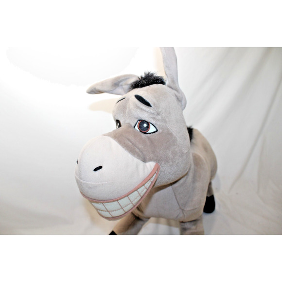 Shrek 2 Jumbo Plush Donkey Fun Big Smile Smiling Dreamworks 2004 Hasbro 21" - Picture 2 of 10